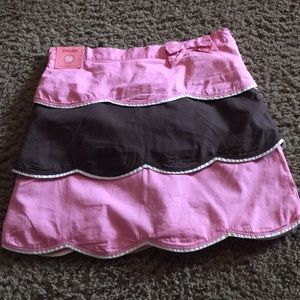 NWTs Gymboree Tea For Two scalloped skort with Adjustable waist sz 12
